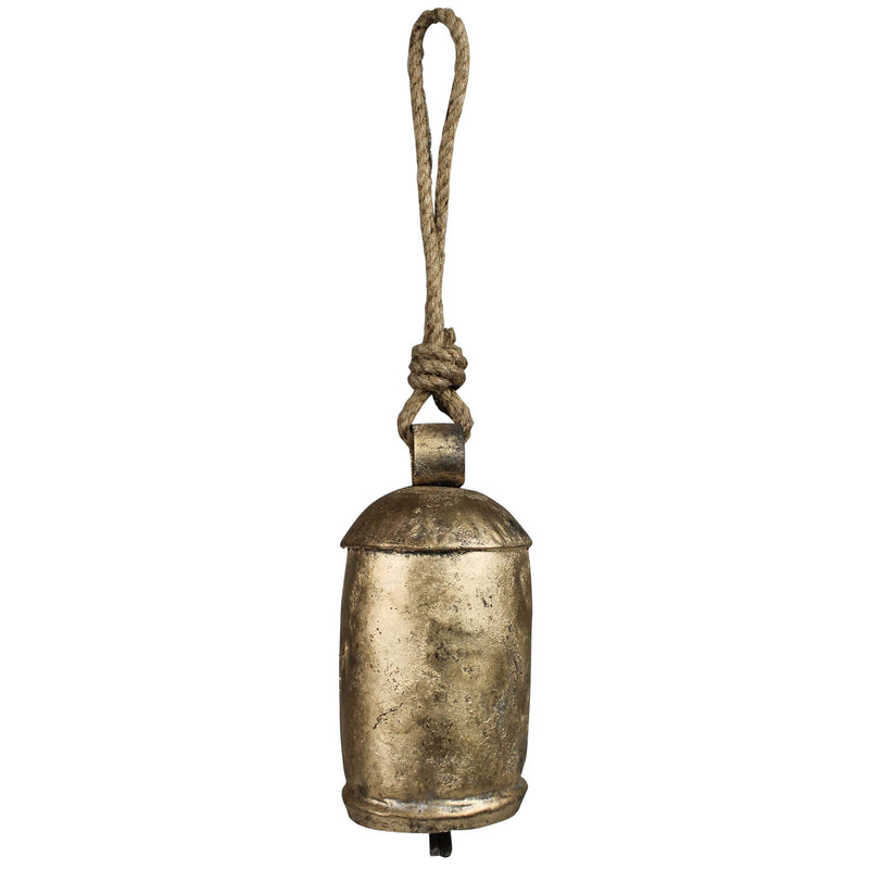 Chauk Bell with Rope Hanger, Brass
