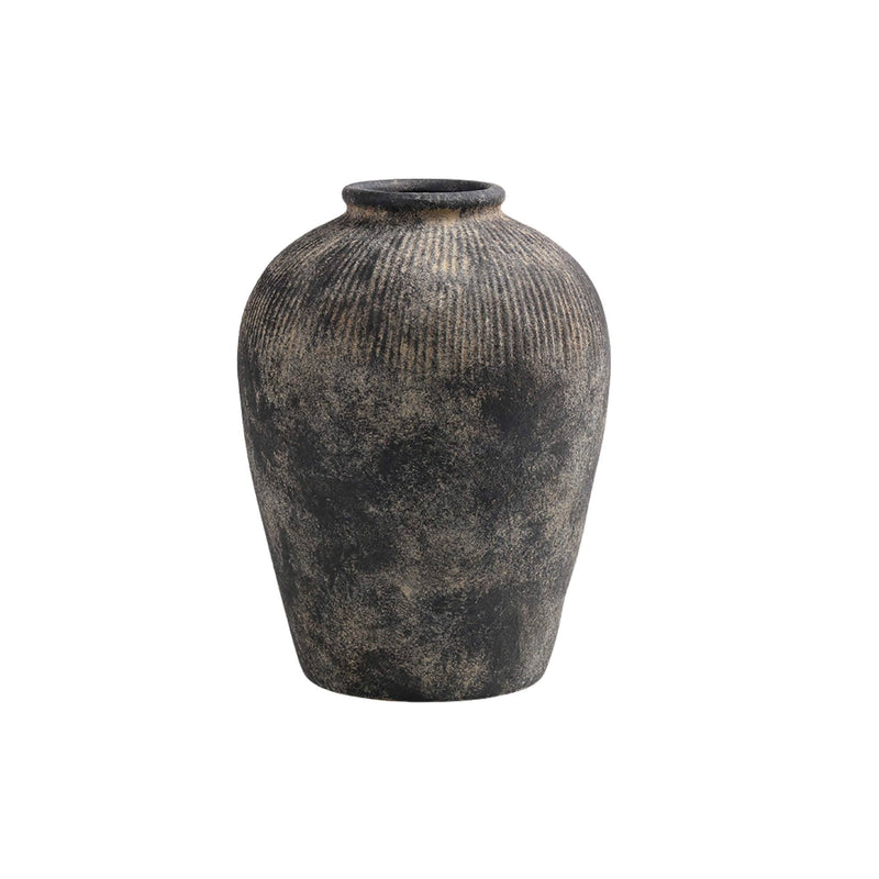 Black Terracotta Vase Medium