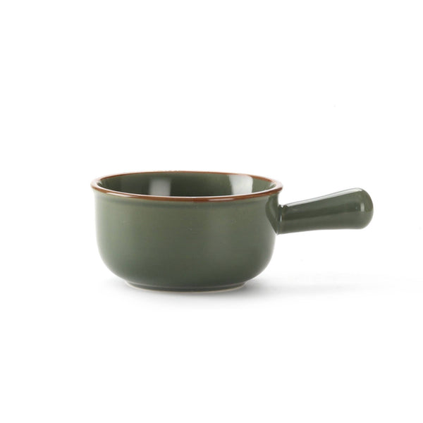 Onion Soup Crock, Green, 18 oz