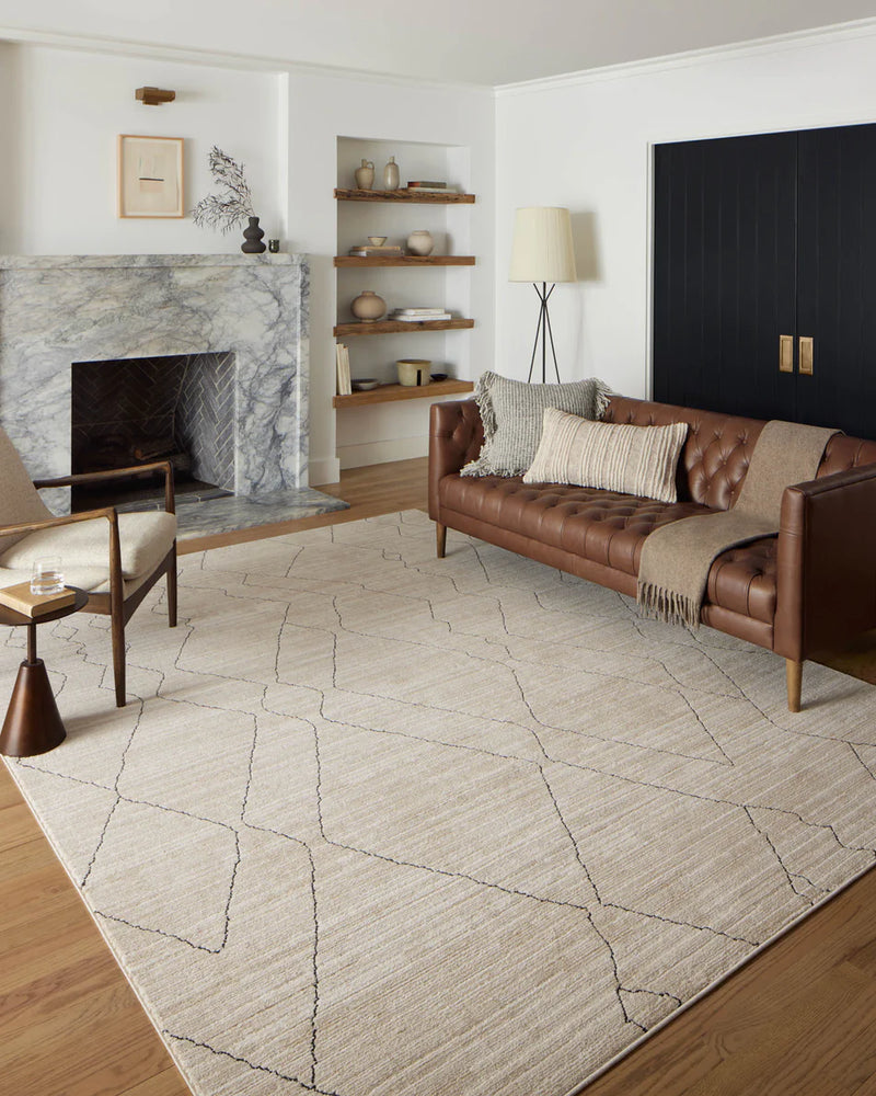 Loloi II Darby Collection DAR-03 Sand / Charcoal