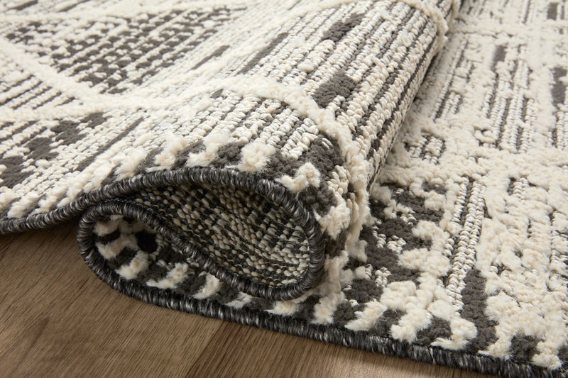 Loloi II Fabian Collection FAB-03 Charcoal / Ivory