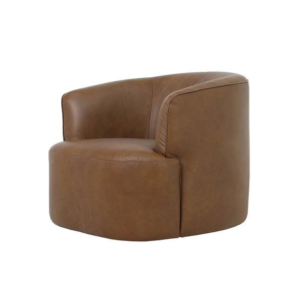 Fireside Swivel Club Chair - Antique Sienna