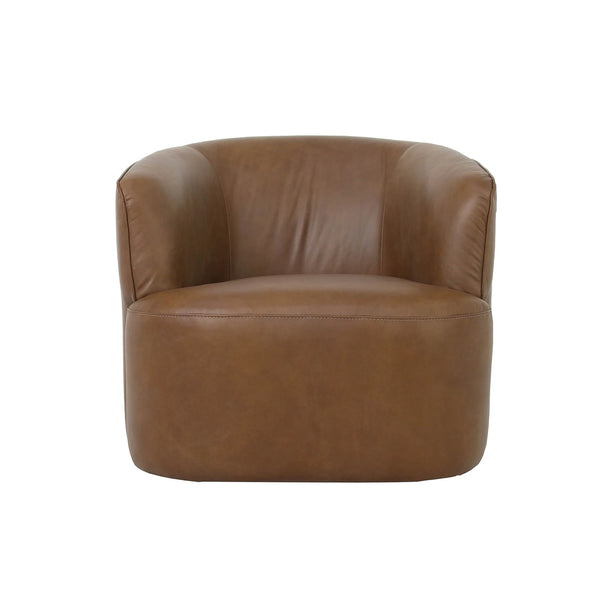 Fireside Swivel Club Chair - Antique Sienna