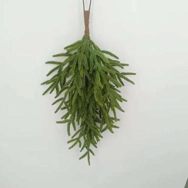 iDESIGN 28" Natural Touch Pine Teardrop Christmas Decoration