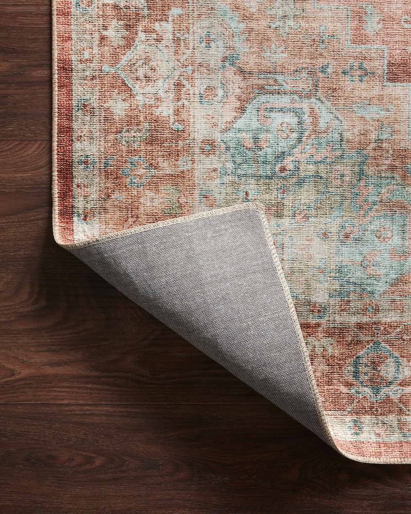 Loloi Heidi Collection HEI-01 Terracotta / Aqua