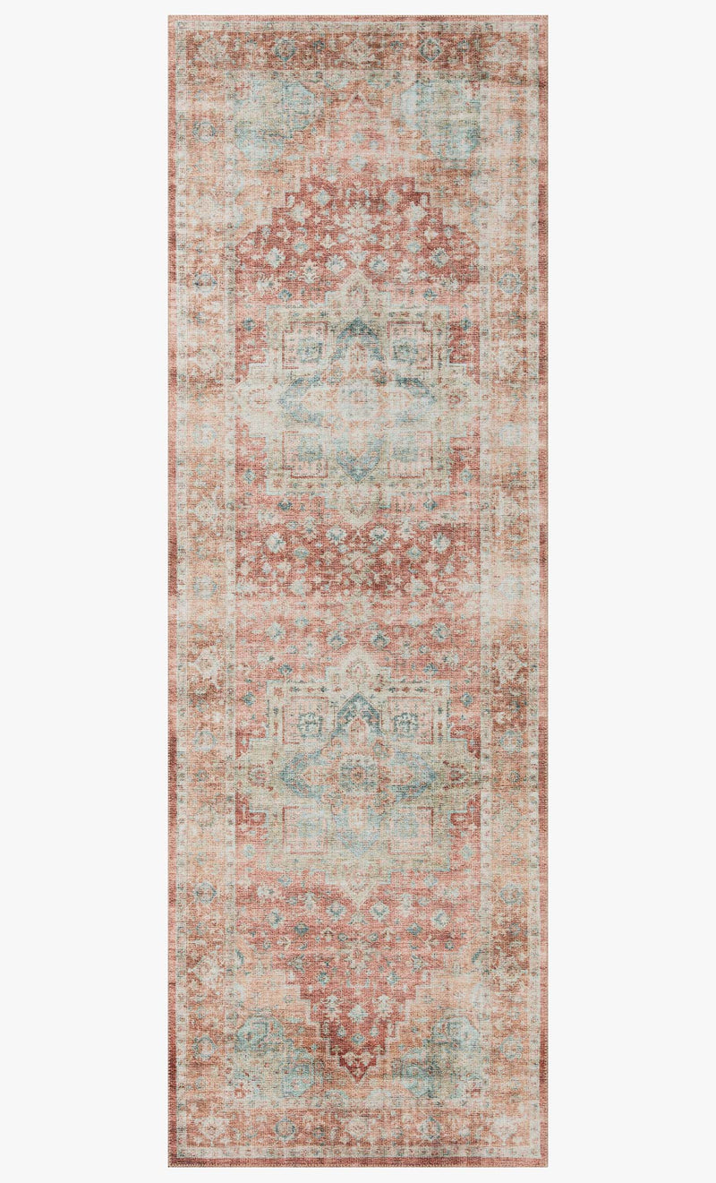 Loloi Heidi Collection HEI-01 Terracotta / Aqua
