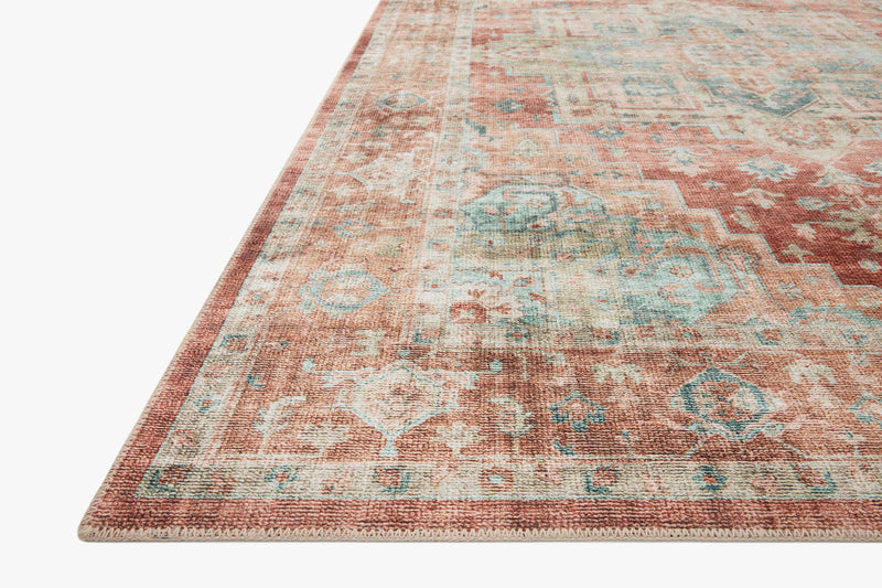 Loloi Heidi Collection HEI-01 Terracotta / Aqua