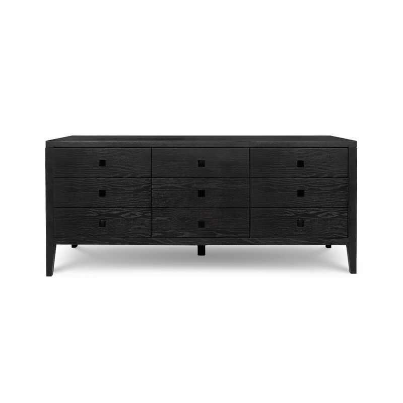 Hara 9 Drawer Dresser Black