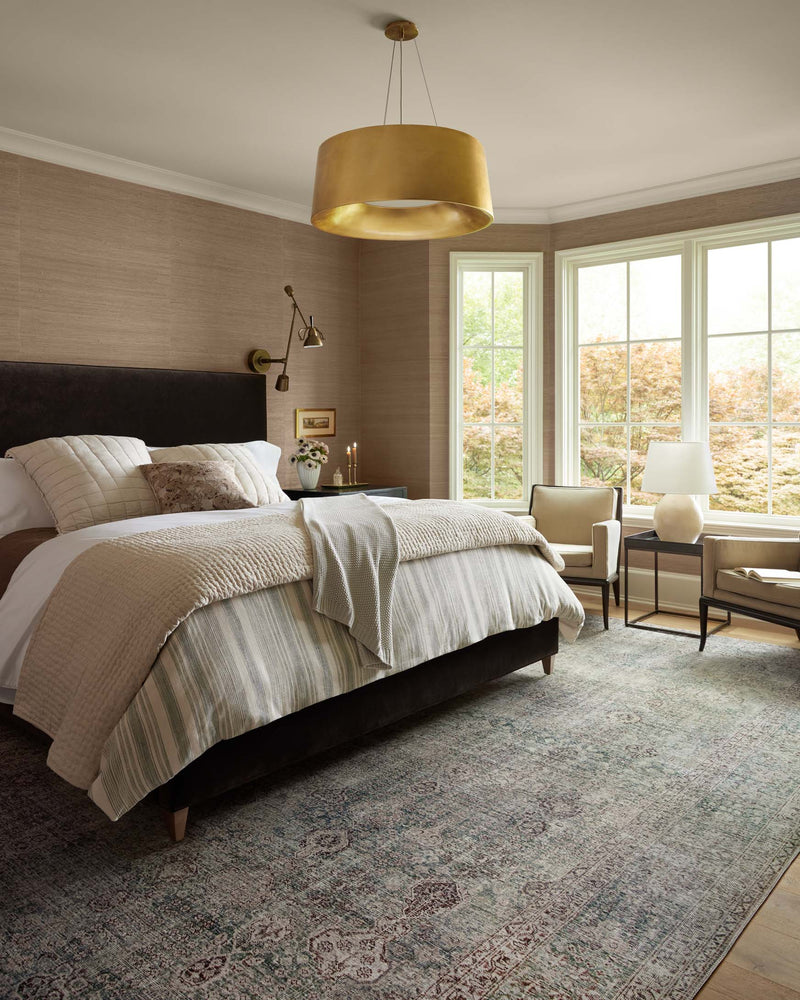 Chris Loves Julia × Loloi Jules Collection JUL-08 CJ Emerald / Antique Ivory