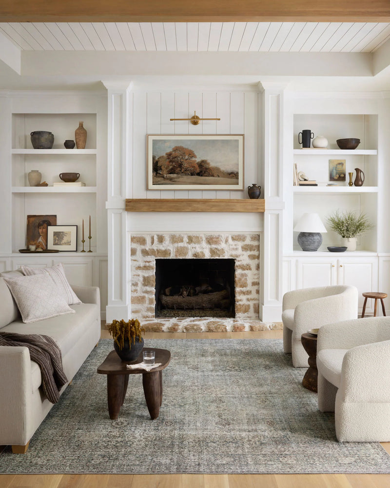 Chris Loves Julia × Loloi Jules Collection JUL-08 CJ Emerald / Antique Ivory