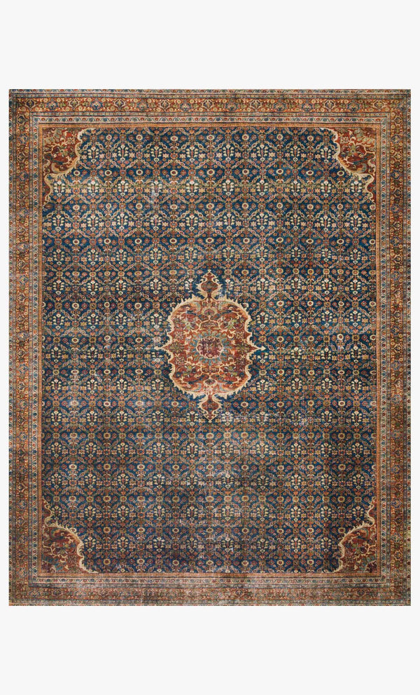 Loloi Layla Collection LAY-09 Cobalt Blue / Spice