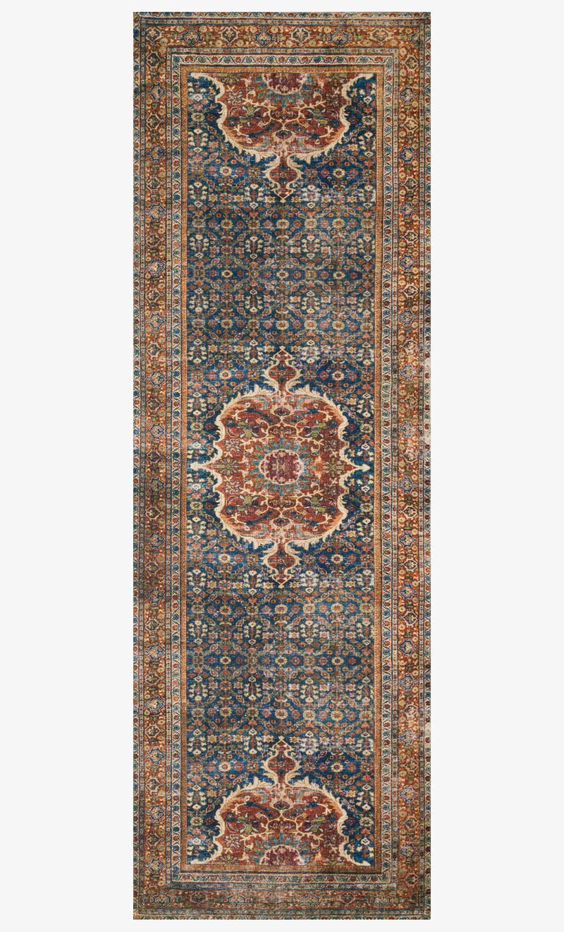 Loloi Layla Collection LAY-09 Cobalt Blue / Spice
