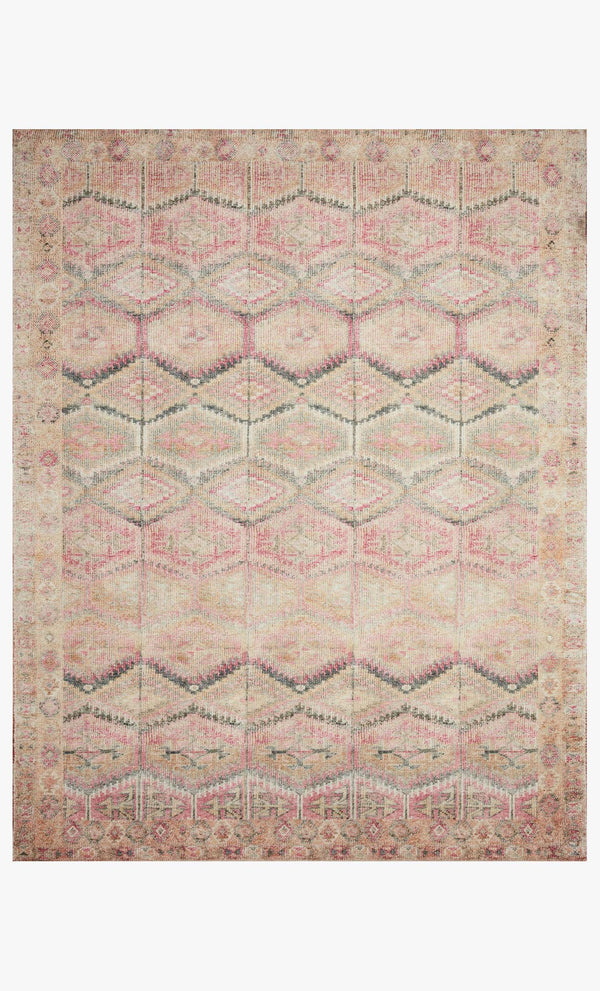 Loloi Layla Collection LAY-17 Pink / Lagoon