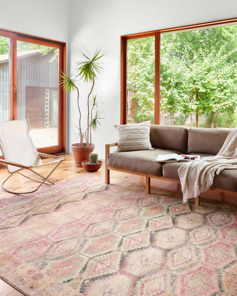 Loloi Layla Collection LAY-17 Pink / Lagoon