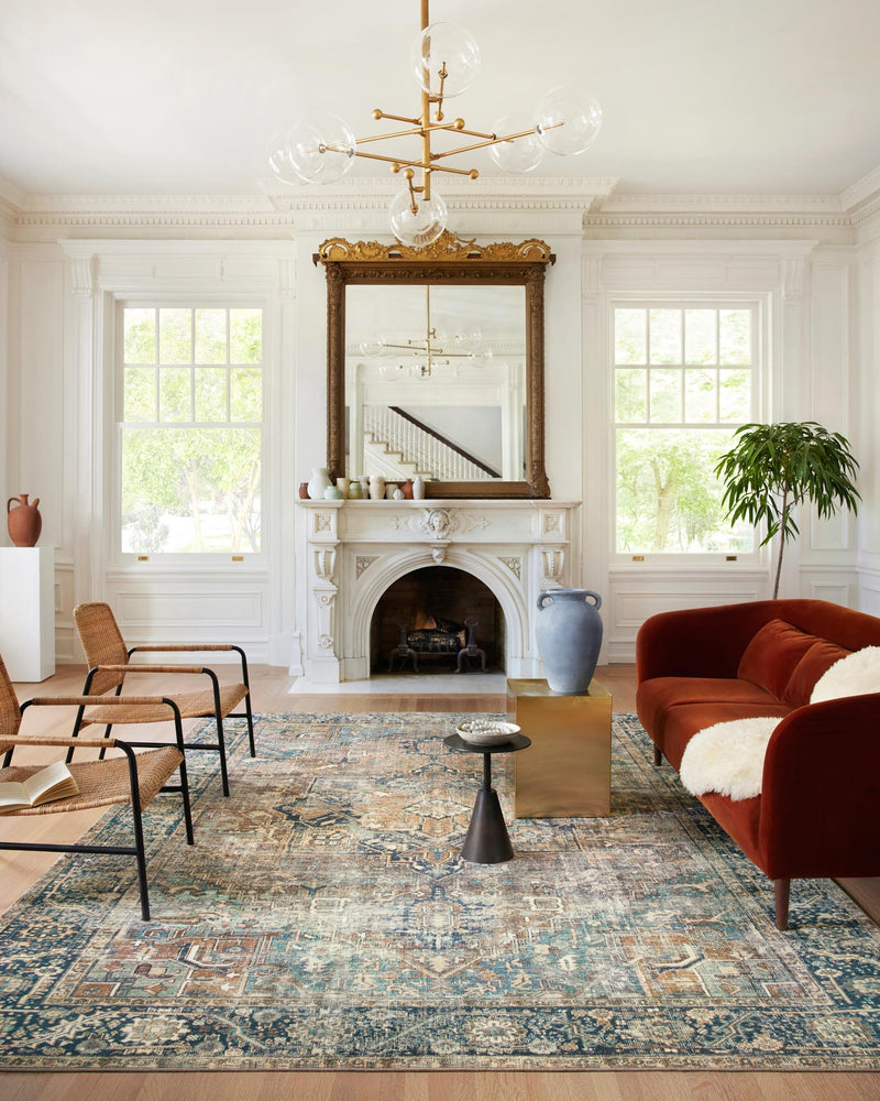 Loloi Margot Collection MAT-02 Terracotta / Lagoon