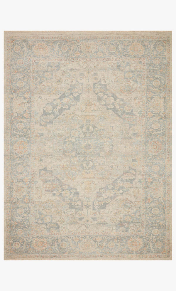 Loloi Priya Collection PRY-08 Bone / Bluestone