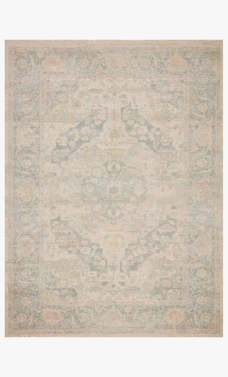 Loloi Priya Collection PRY-08 Bone / Bluestone