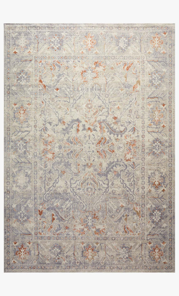 Loloi Rosemarie Collection ROE-05 CJ Oatmeal / Lavender