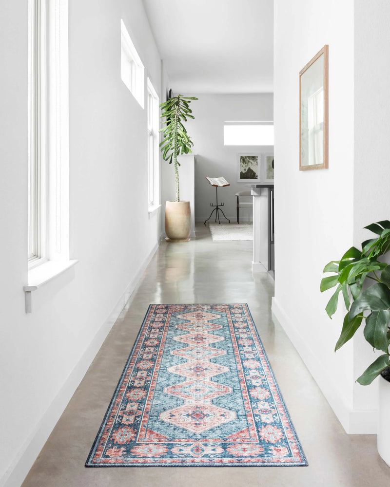 Loloi Skye Collection SKY-03 Turquoise / Terracotta