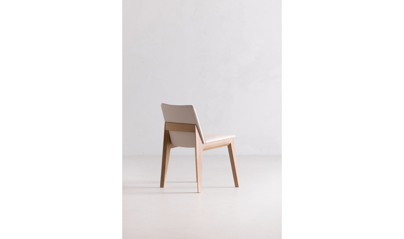 Deco Oak Dining Chair Cream White