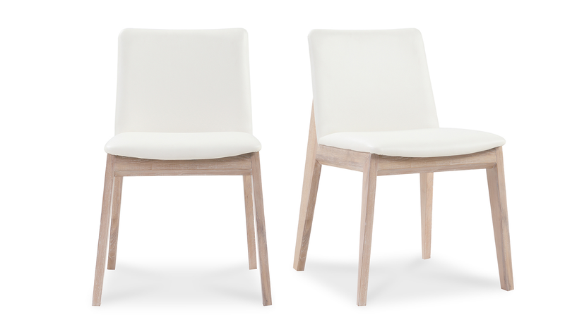 Deco Oak Dining Chair Cream White