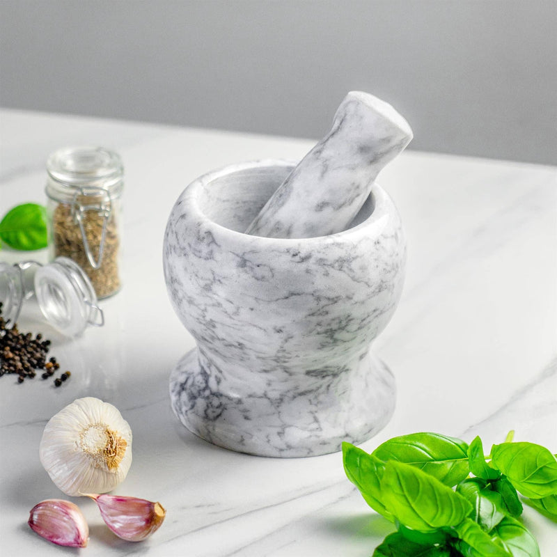 Marble Pestle and Mortar Set