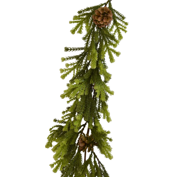 48” Norfolk Island Pine w/ Cones Garland