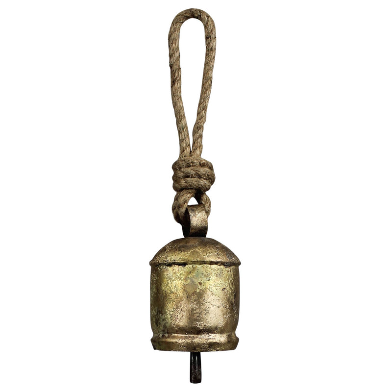 Chauk Bell with Rope Hanger, Brass