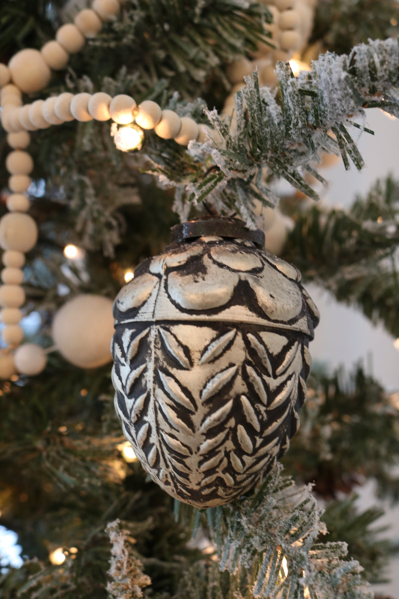 Vintage Pinecone Glass Ornament