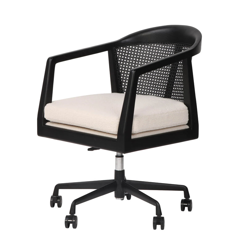 FRANCISCO OFFICE CHAIR - WOOLY WHITE
