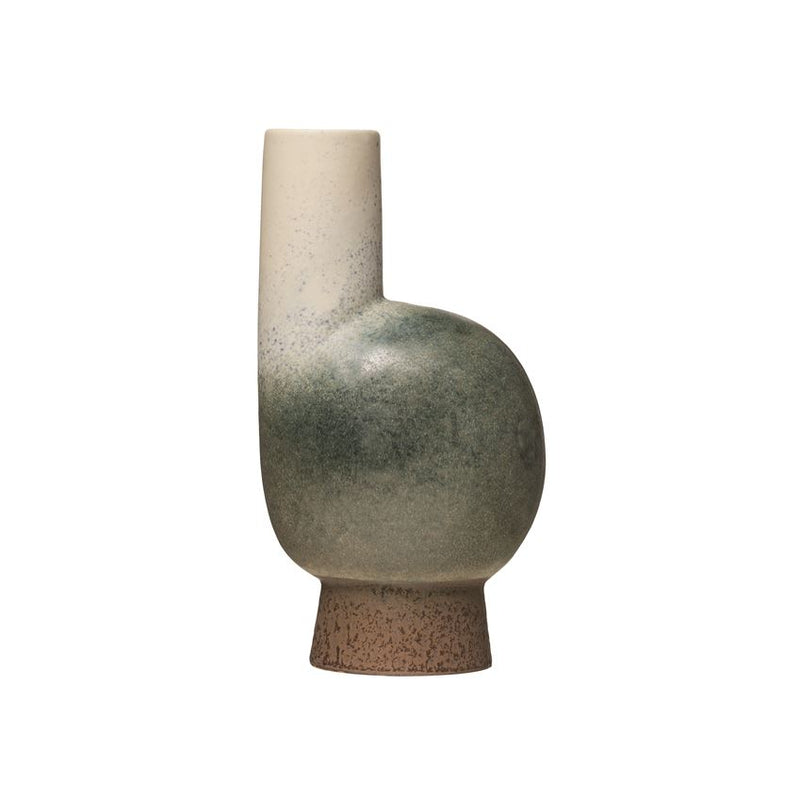 Curved Stoneware Vase
