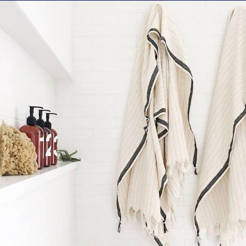 Turkish Cotton Bath Towel by Loomia