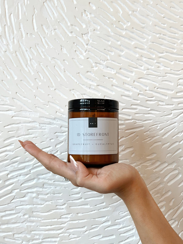 No 1. ID Storefront Candle: Grapefruit + Eucalyptus